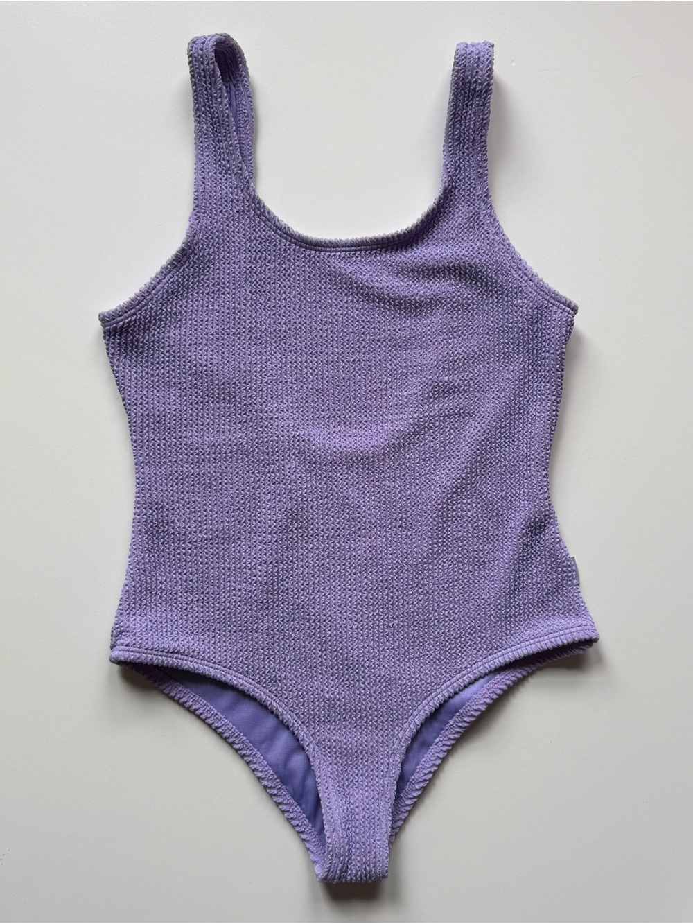 Limeapple Girls Ester Crinkle One-Piece Swimsuit, Amethyst - Size 8